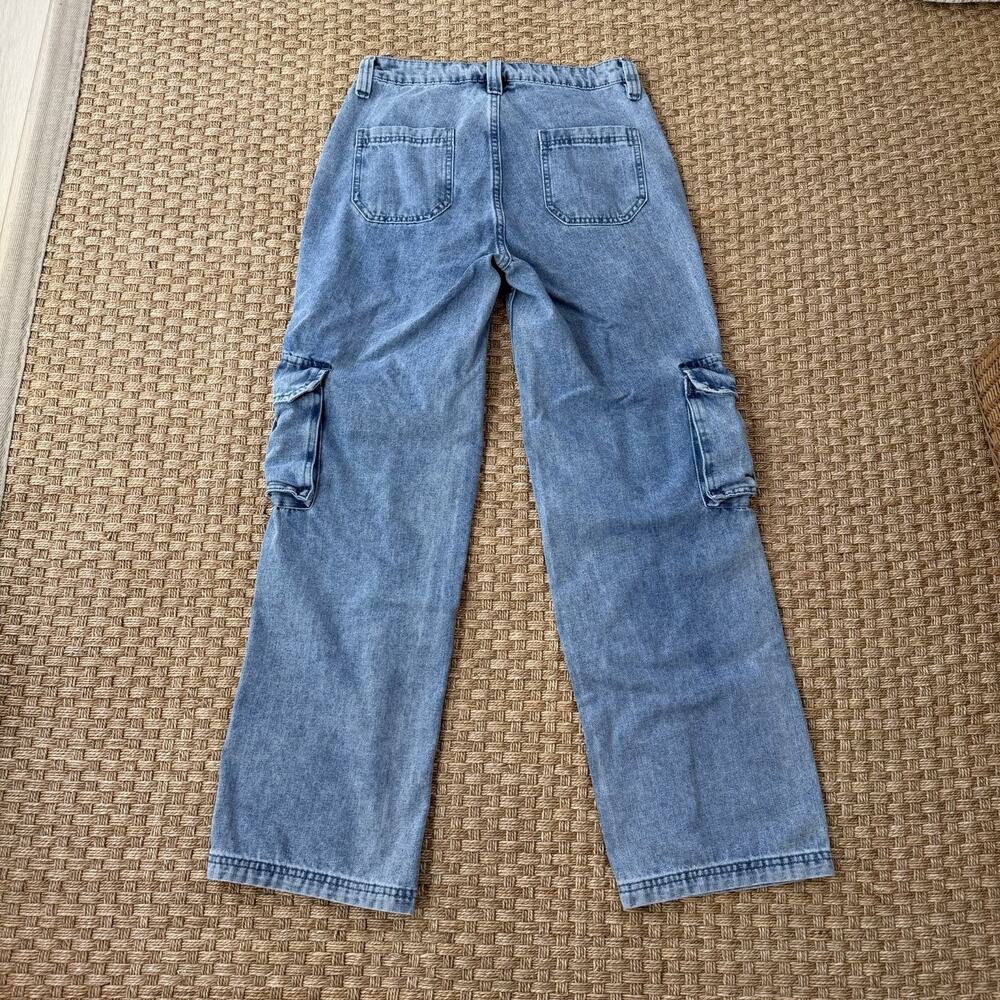 Hello Kitty By Sanrio Balloon Denim Cargo Pants Size 3 *Missing Belt* - Picture 13 of 14